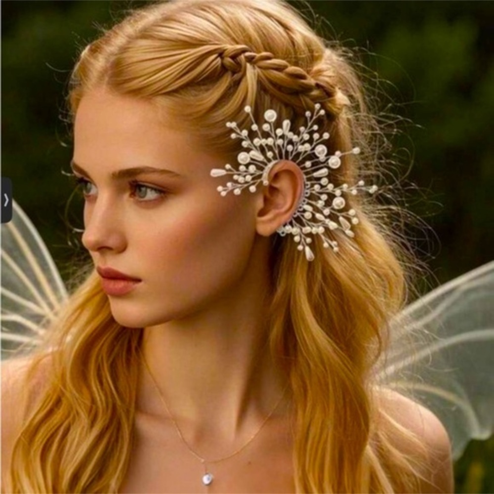 ✨Pearl Burst Ear Cuff Accessory - White